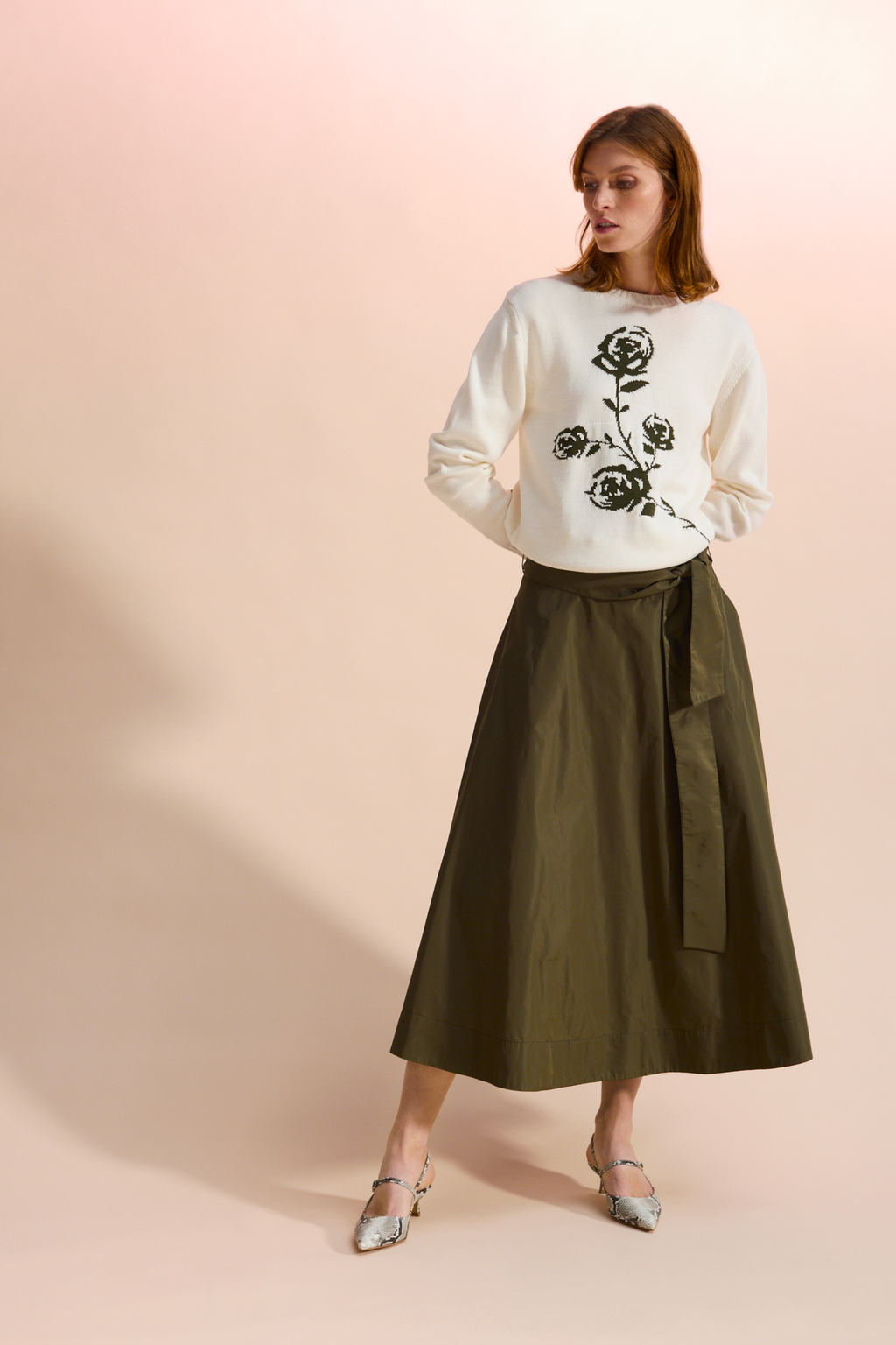 TAFFETA SKIRT CLEMENTIN - SKIRTS - SCAPA FASHION - SCAPA OFFICIAL