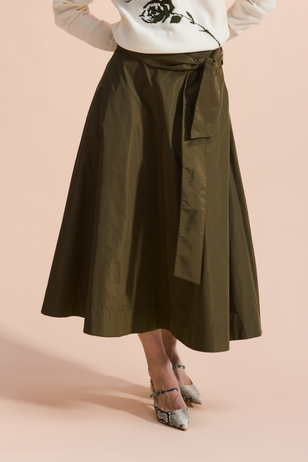 TAFFETA SKIRT CLEMENTIN - SKIRTS - SCAPA FASHION - SCAPA OFFICIAL