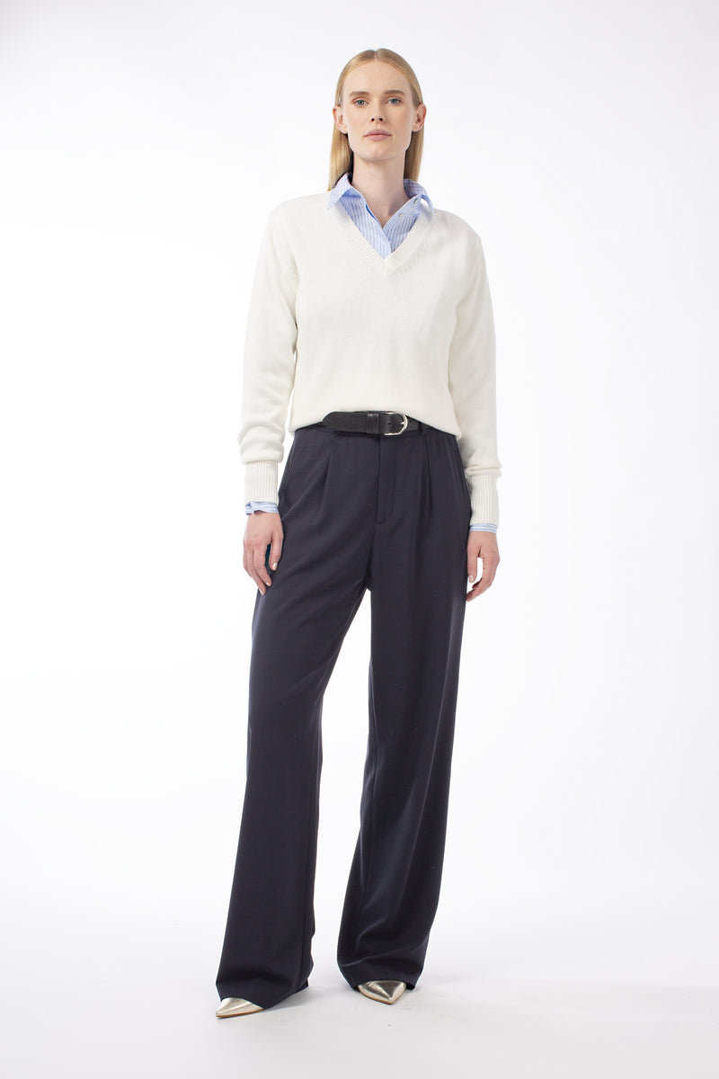 COTTON MIXED CASHMERE PULL BLUSH - PULLS - SCAPA FASHION - SCAPA OFFICIAL