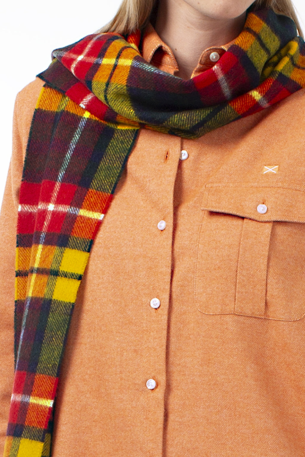 MERINO WOOL SHAWL TRENT - ACCESSOIRES - SCAPA FASHION - SCAPA OFFICIAL