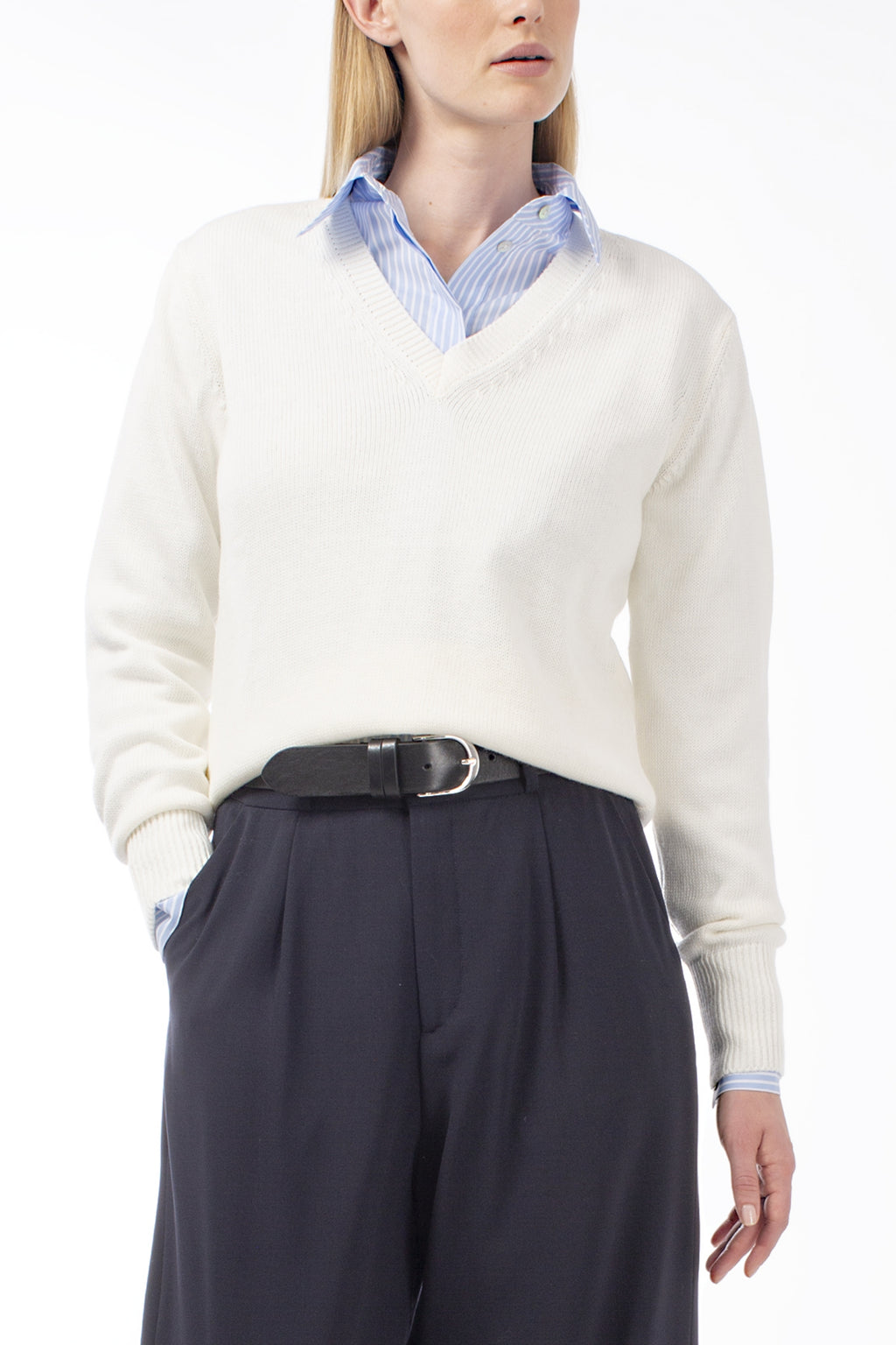 COTTON MIXED CASHMERE PULL BLUSH - PULLS - SCAPA FASHION - SCAPA OFFICIAL