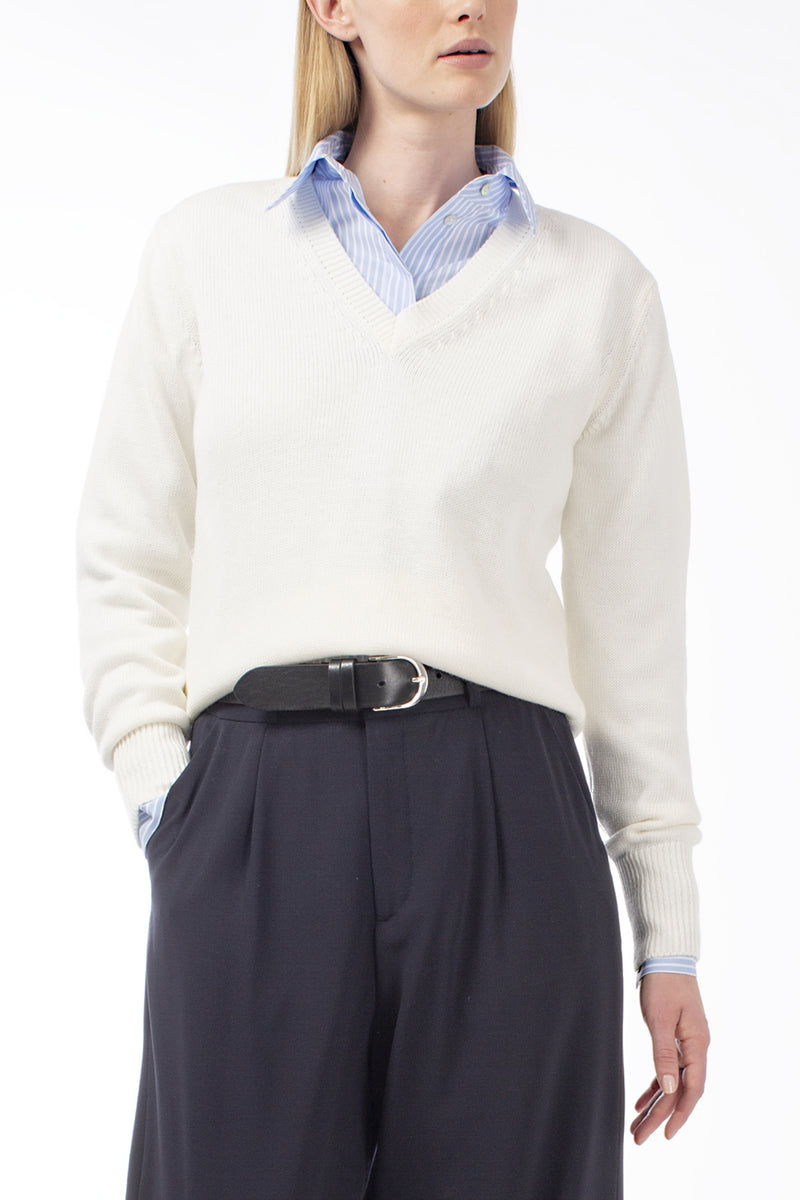 COTTON MIXED CASHMERE PULL BLUSH - PULLS - SCAPA FASHION - SCAPA OFFICIAL