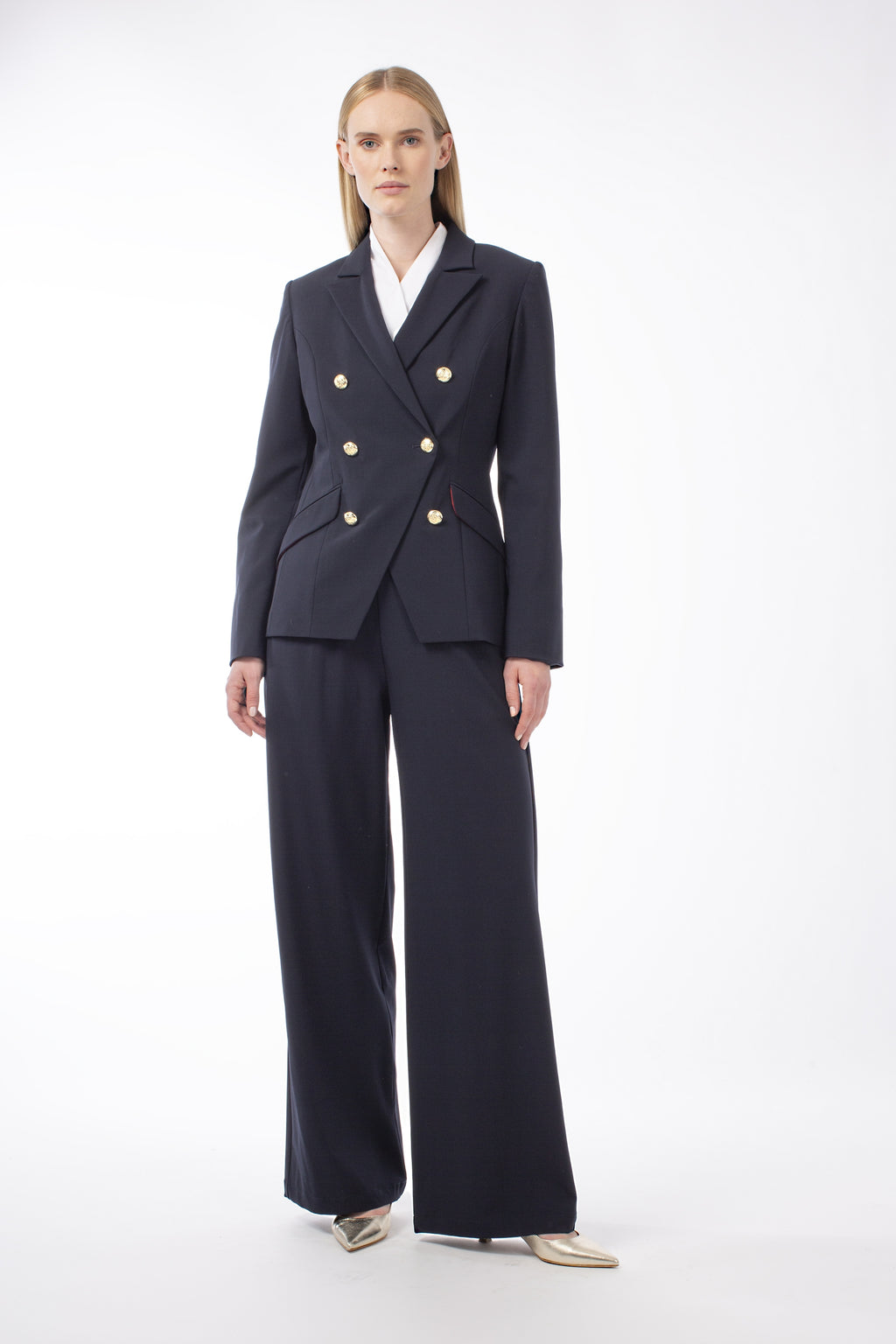 COOL WOOL NAVY JACKET LUNDI - JACKETS - SCAPA FASHION - SCAPA OFFICIAL