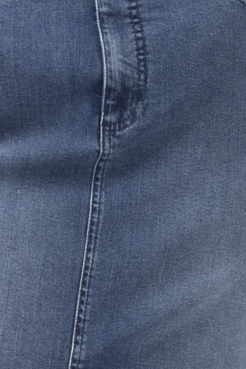 BLUE DENIM FRONT SPLIT SKIRT MERYN - SKIRTS - SCAPA FASHION - SCAPA OFFICIAL