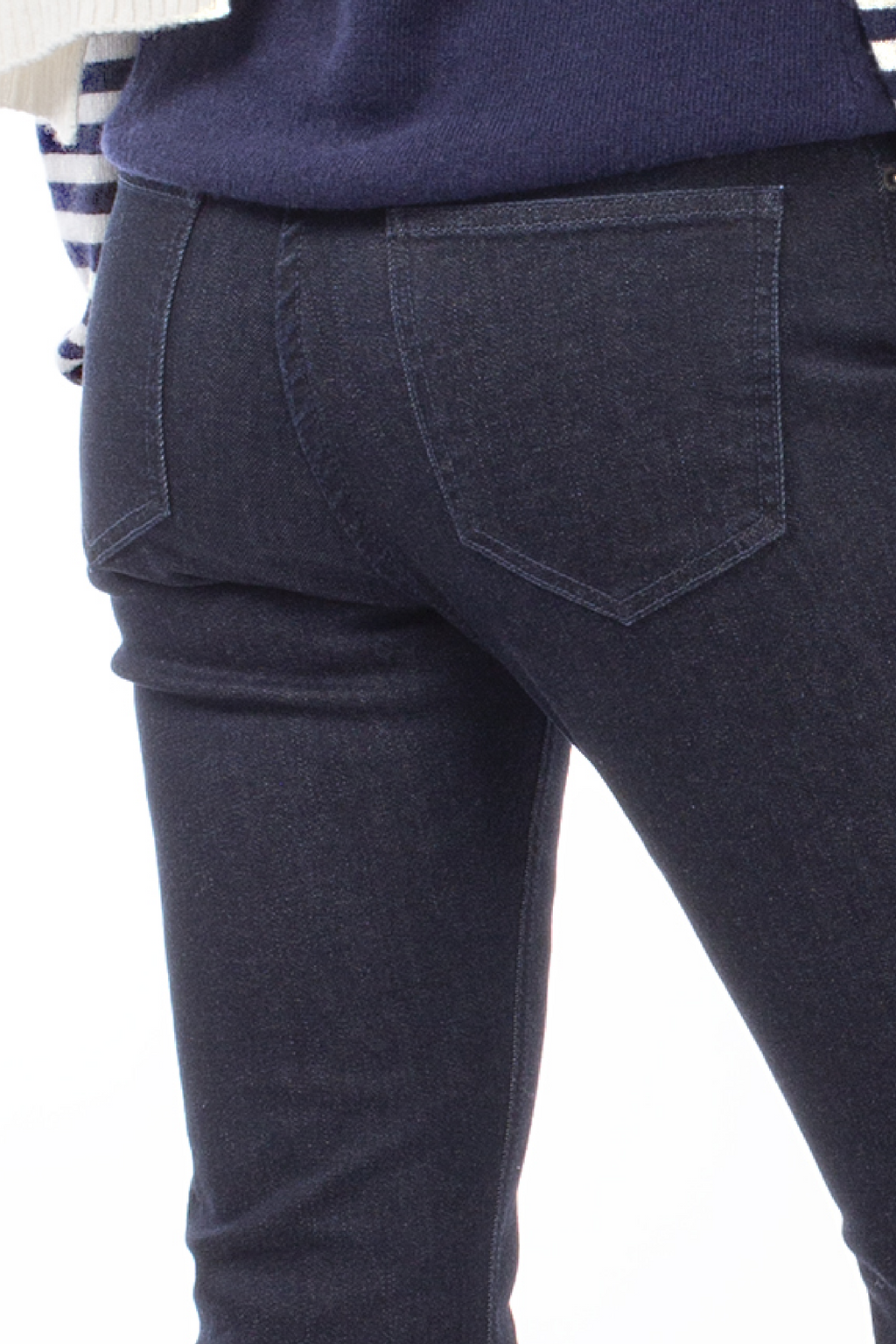 TROUSER ROMY - DARK JEANS BLUE AND DENIM BLUE