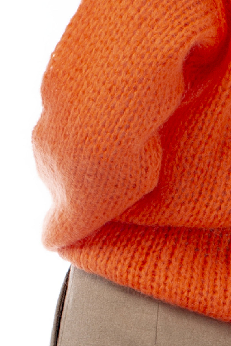 MOHAIR BLEND OPEN JERSEY STITCH PULL GENNY