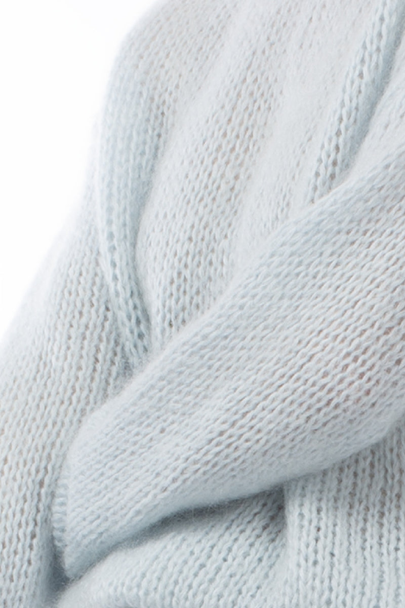 MOHAIR BLEND OPEN JERSEY STITCH PULL GENNY