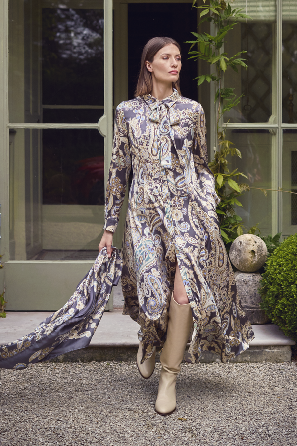 PAISLEY SILK SCARF COLINA
