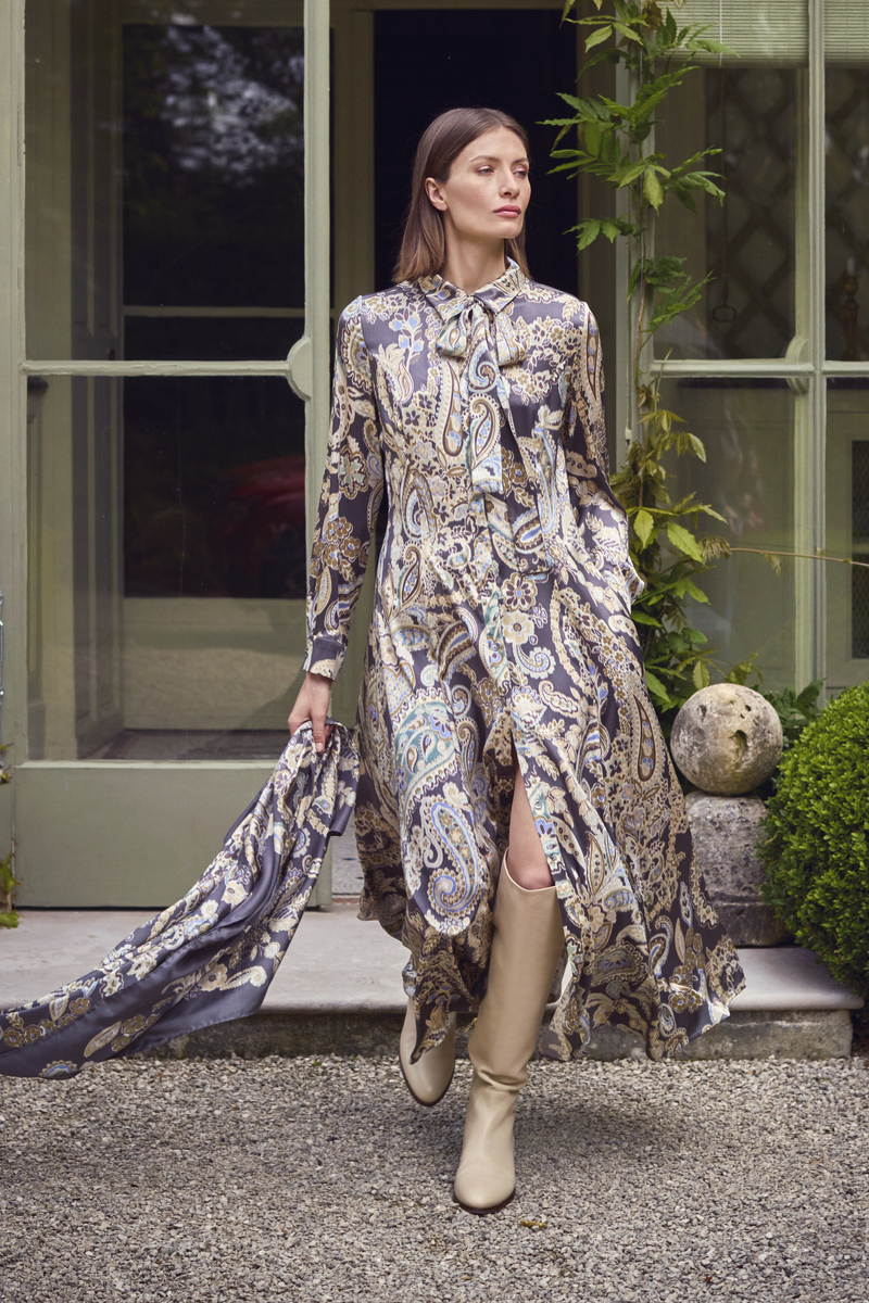 PAISLEY SILK SCARF COLINA