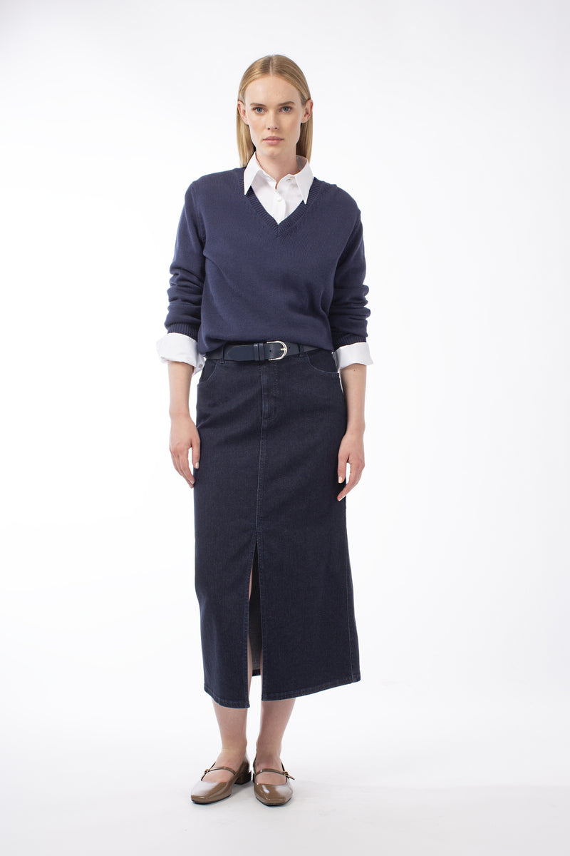 COTTON MIXED CASHMERE PULL BLUSH - PULLS - SCAPA FASHION - SCAPA OFFICIAL