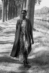 SILK PRINT MAXI DRESS CHANELLE