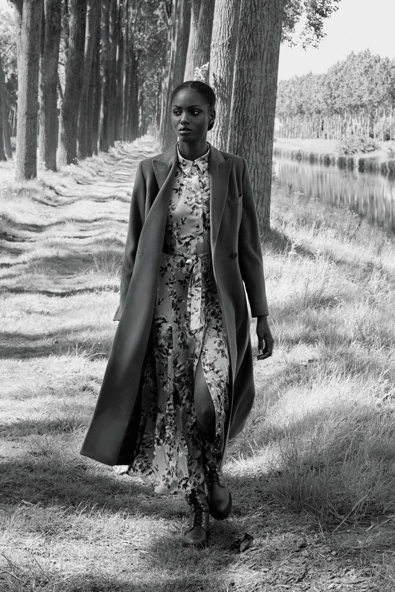 SILK PRINT MAXI DRESS CHANELLE
