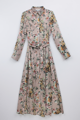 SILK PRINT MAXI DRESS CHANELLE