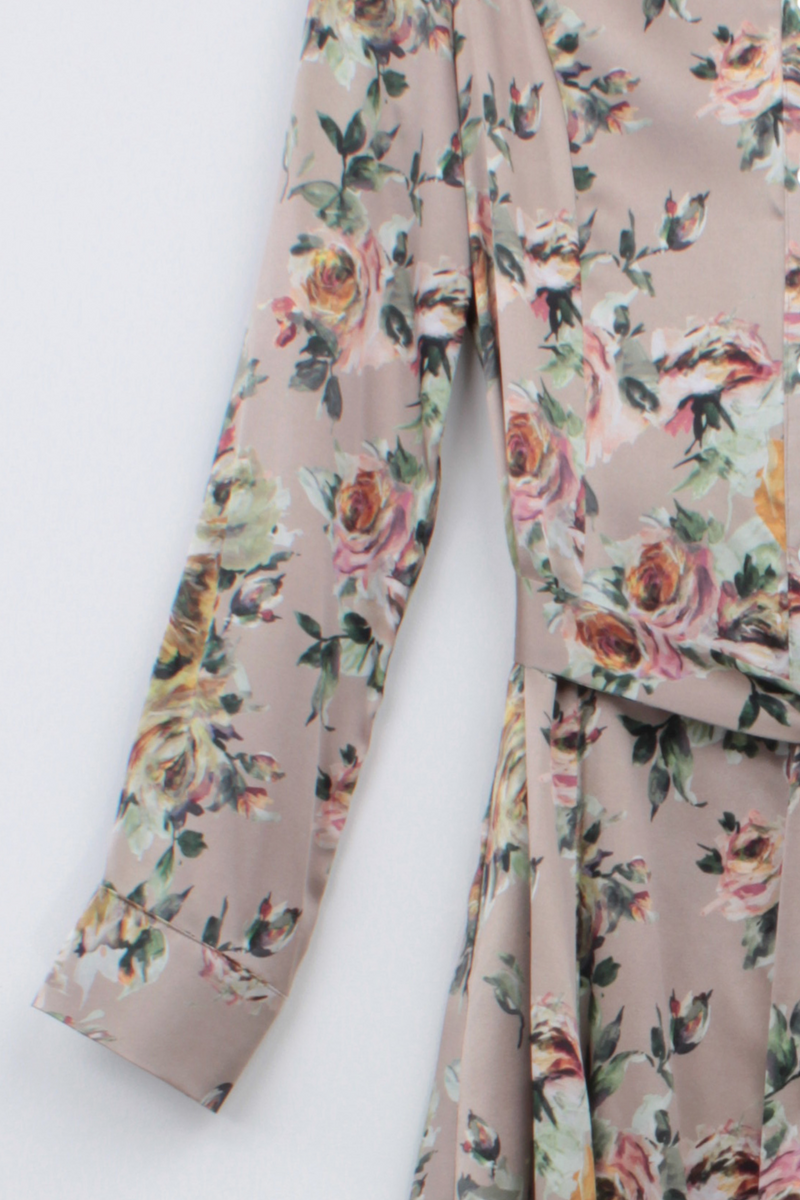 SILK PRINT MAXI DRESS CHANELLE