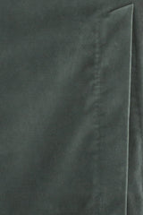 COTTON VELVET ASYMMETRICAL DRESS CLARA