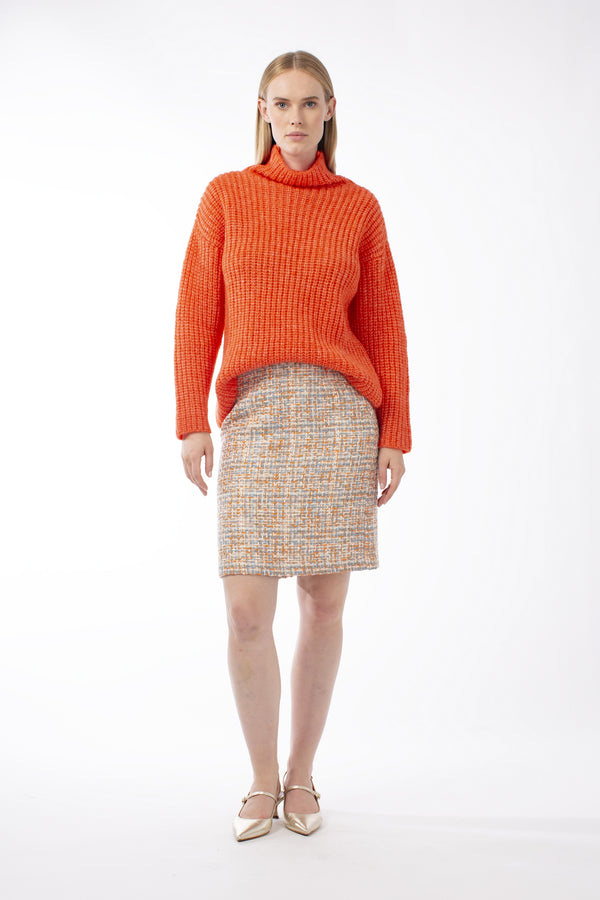 ALPACA WOOL RELAXED CHUNKY-KNIT JUMPER GIOLLINE - PULLS - SCAPA FASHION - SCAPA OFFICIAL