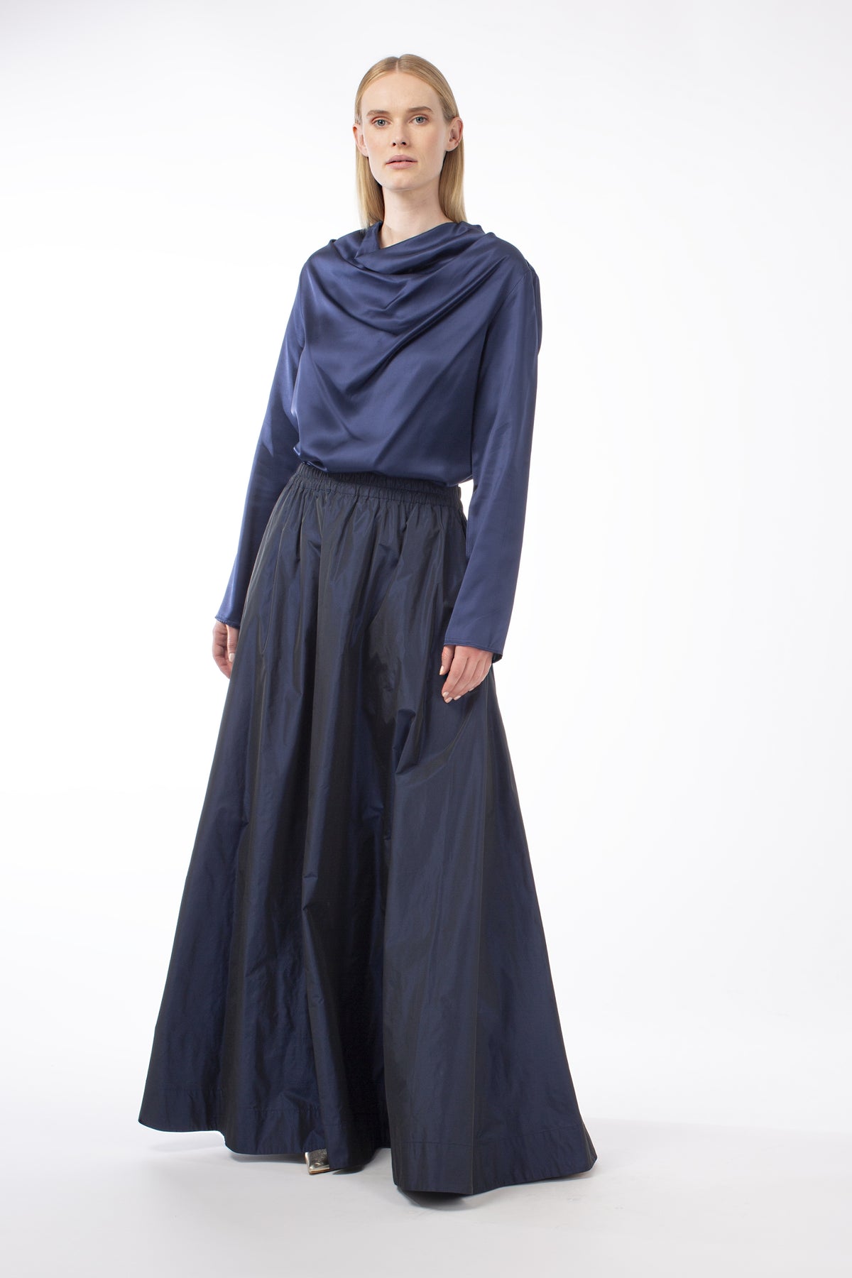 TAFFETA MAXI-SKIRT ODINA - SKIRTS - SCAPA FASHION - SCAPA OFFICIAL