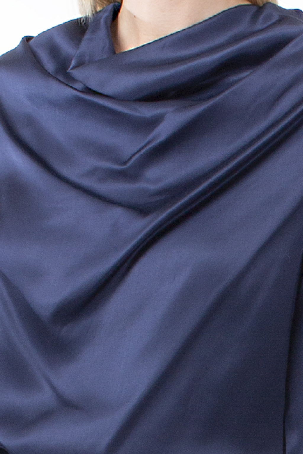 ITALIAN SATIN COWL NECK BLOUSE CLARISSA - SHIRTS - SCAPA FASHION - SCAPA OFFICIAL