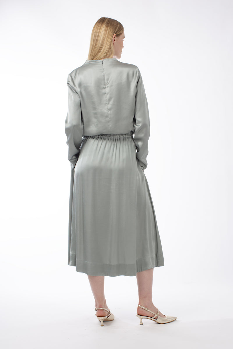 ITALIAN SATIN COWL NECK BLOUSE CLARISSA - SHIRTS - SCAPA FASHION - SCAPA OFFICIAL