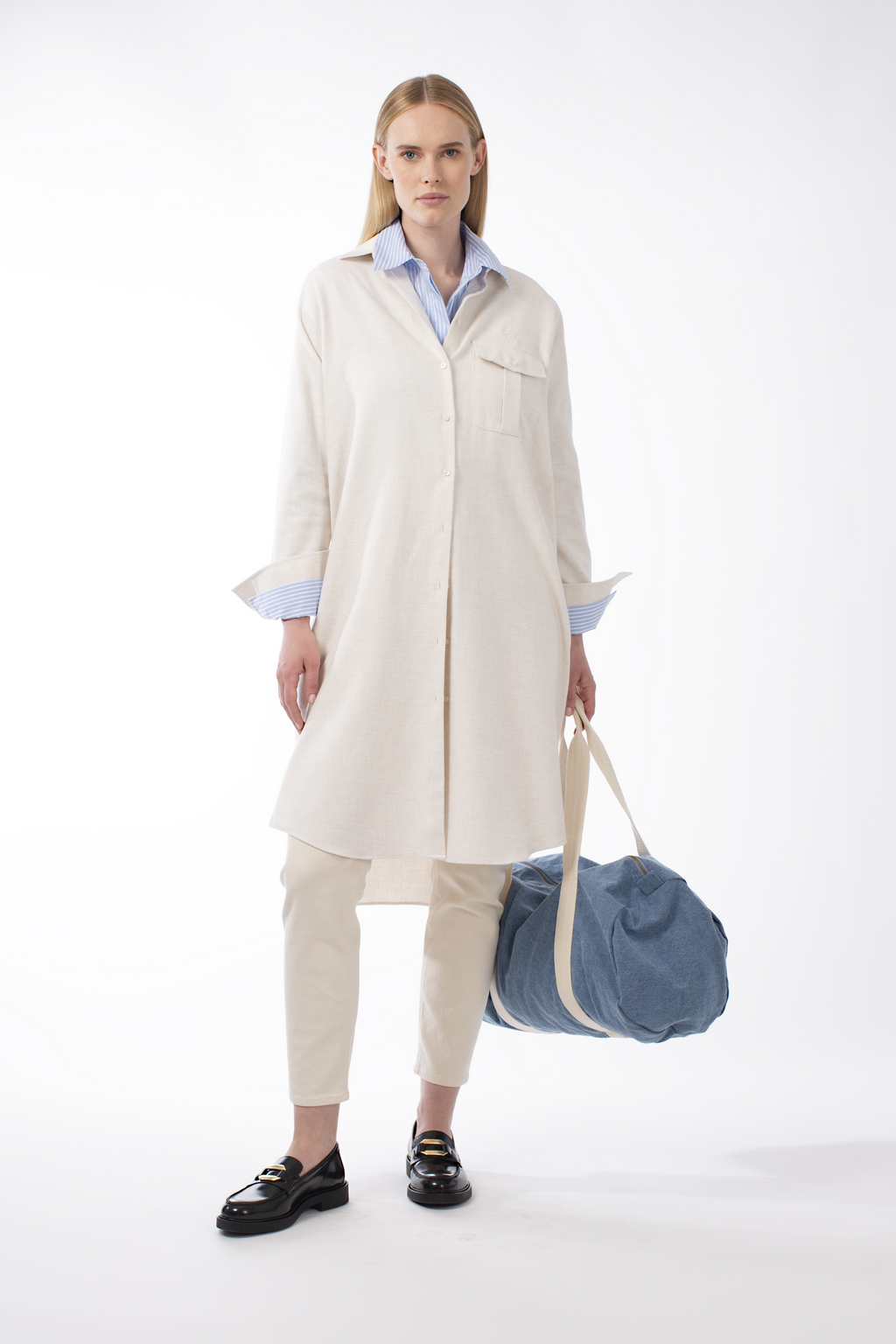 SHIRT DRESS ISPHAR LONG SLEEVES - SHIRTS - SCAPA FASHION - SCAPA OFFICIAL