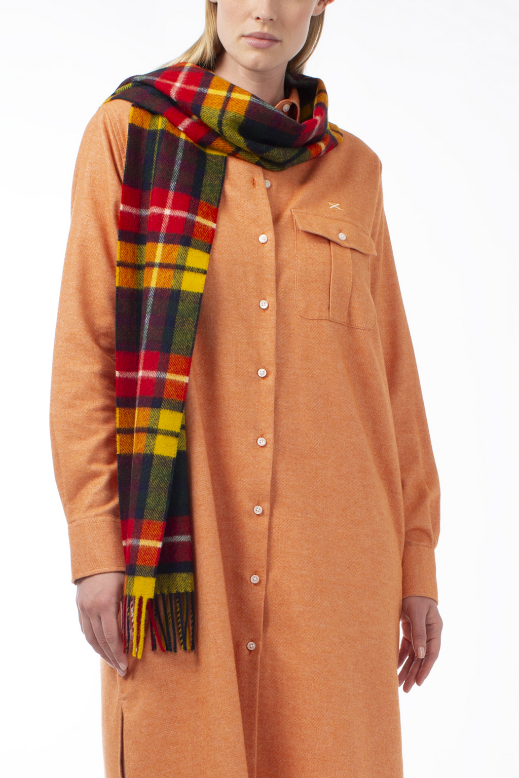 SHIRT DRESS ISPHAR LONG SLEEVES - SHIRTS - SCAPA FASHION - SCAPA OFFICIAL
