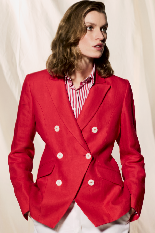ITALIAN LINEN JACKET LUNDI - JACKETS - SCAPA FASHION - SCAPA OFFICIAL
