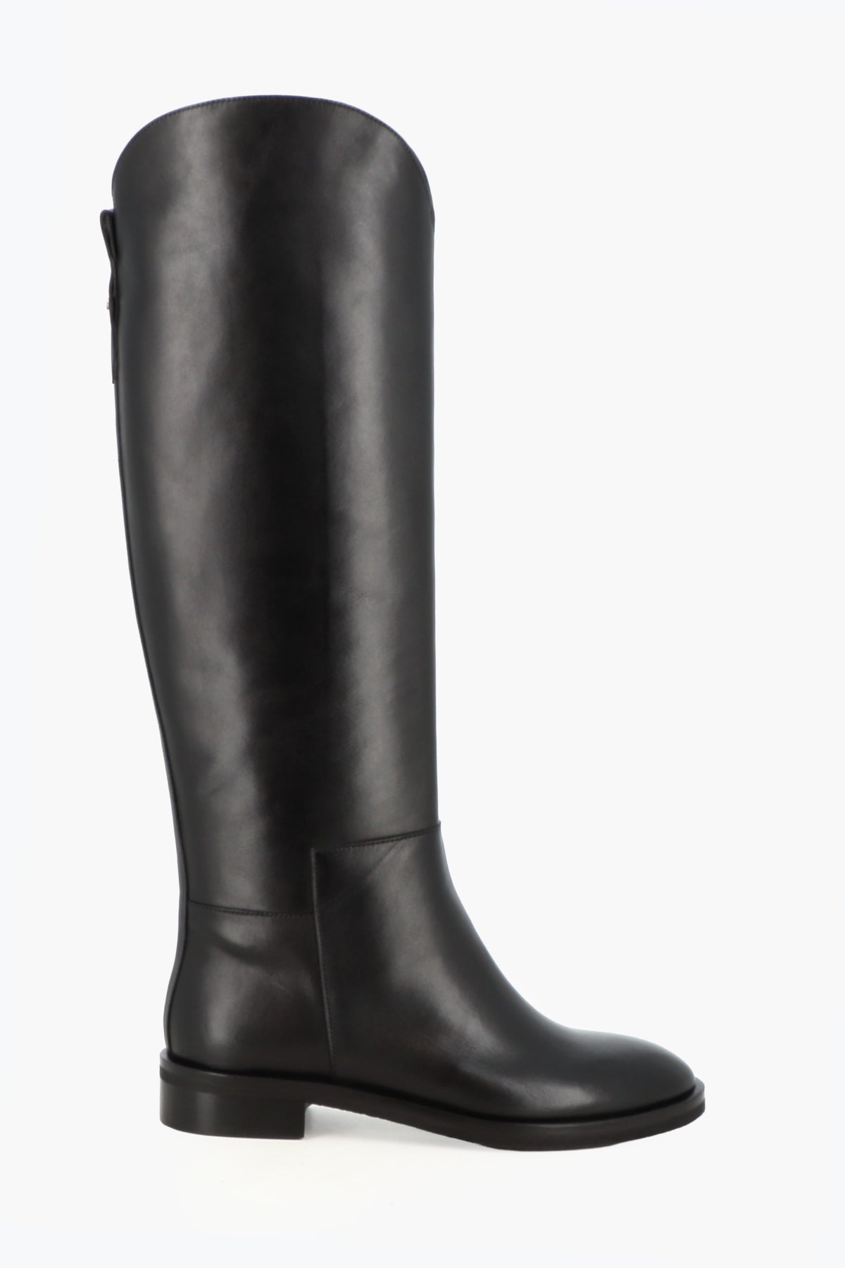 BLACK LEATHER RIDING BOOTS - SHOES - SCAPA FASHION - SCAPA OFFICIAL