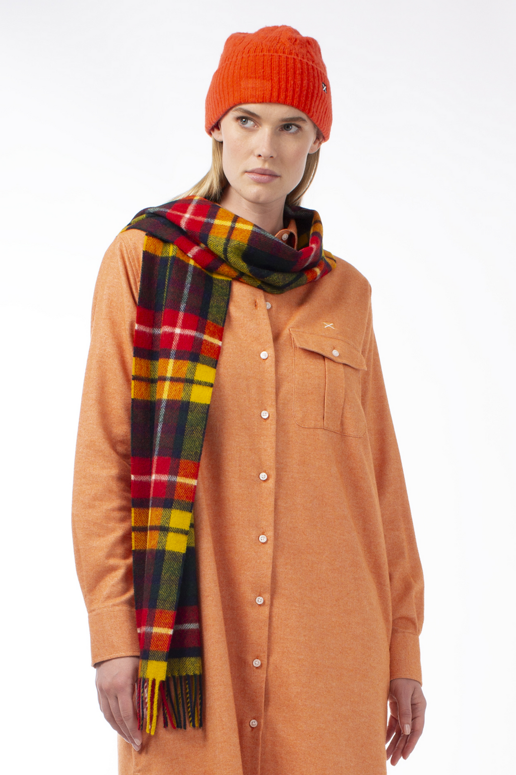MERINO WOOL SHAWL TRENT - ACCESSOIRES - SCAPA FASHION - SCAPA OFFICIAL