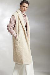 SLEEVELESS TEDDY COAT SOFIA - COATS - SCAPA FASHION - SCAPA OFFICIAL