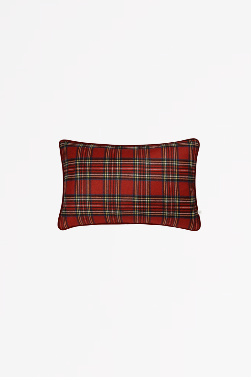 TARTAN Cushion Wool - royal stewart tartan