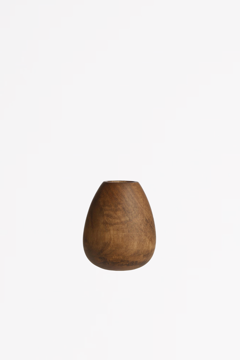 LATHE wooden vase 5 - walnut