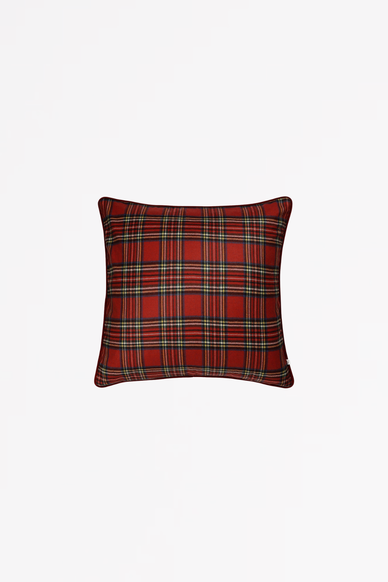 TARTAN Cushion Wool - royal stewart tartan