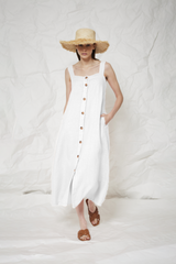 LINEN DRESS WISTLE - DRESSES - SCAPA FASHION - SCAPA OFFICIAL