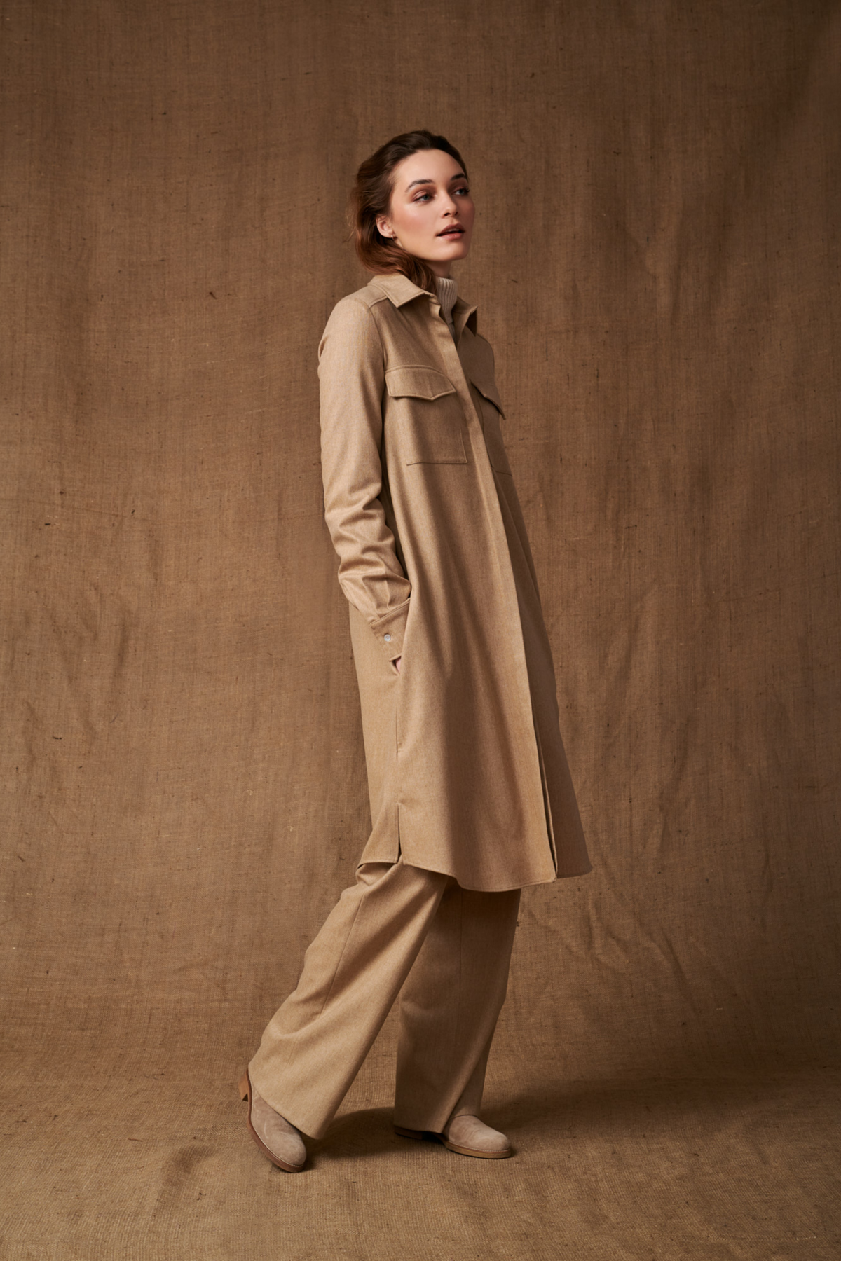 VIRGIN WOOL SYLVIE DRESS - DRESSES - SCAPA FASHION - SCAPA OFFICIAL