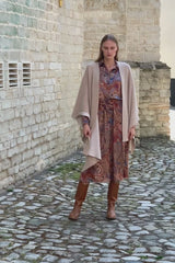 ITALIAN SILK PAISLEY PRINT SKIRT EMANUELA