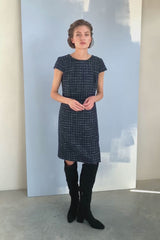 WOOL MARINE BOUCLÉ DRESS MIRABELLE