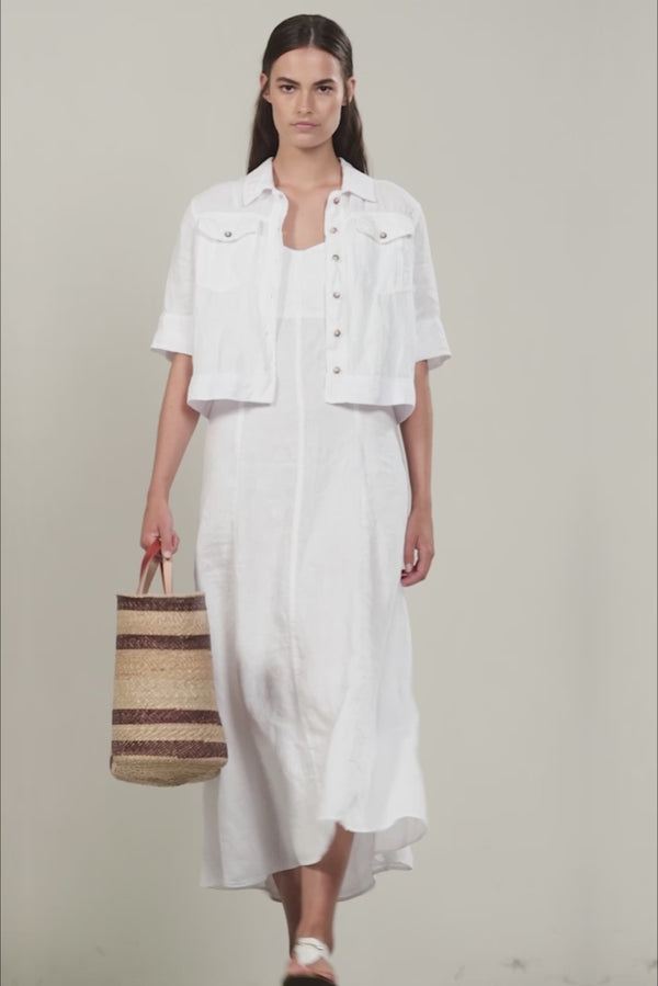 WASHED LINEN BUTTON DOWN SHIRT WILL