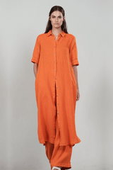WASHED LINEN DRESS ARWIN - DRESSES - SCAPA FASHION - SCAPA OFFICIAL