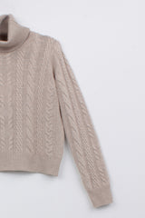 WOOL BLEND KABLE KNIT PULL DALSTON - PULLS - SCAPA FASHION - SCAPA OFFICIAL