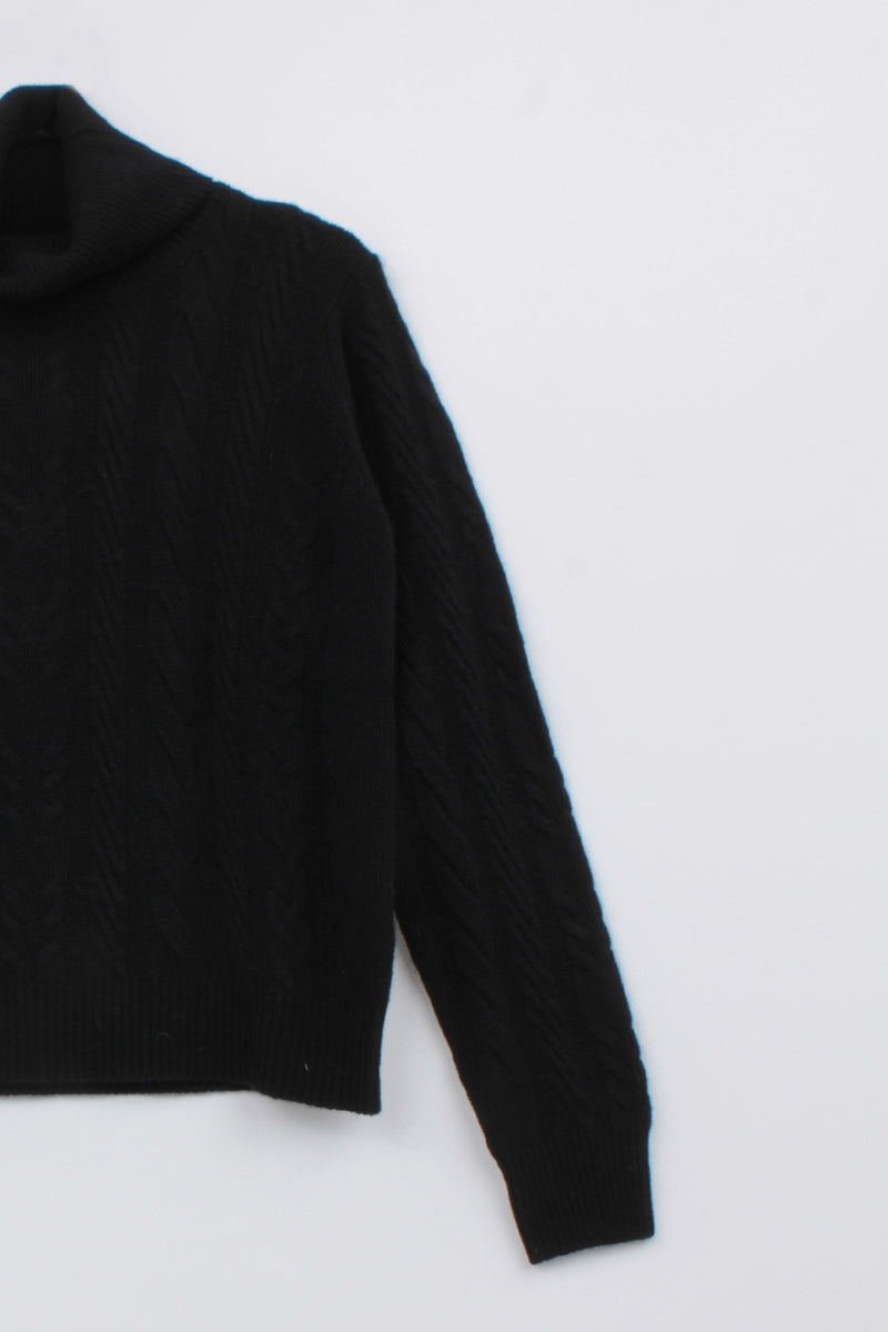 WOOL BLEND KABLE KNIT PULL DALSTON - PULLS - SCAPA FASHION - SCAPA OFFICIAL