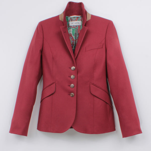 the Virgins ]Heart Logo Wool Jacket Short virgin wool coat - Women