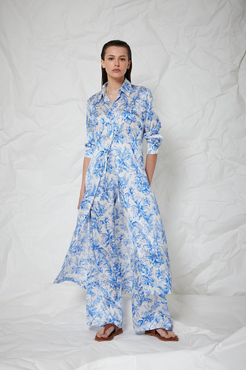 TOILE DE JOUY PRINT DRESS MADELINE - DRESSES - SCAPA FASHION - SCAPA OFFICIAL