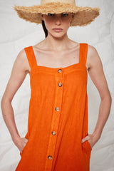 LINEN DRESS WISTLE - DRESSES - SCAPA FASHION - SCAPA OFFICIAL