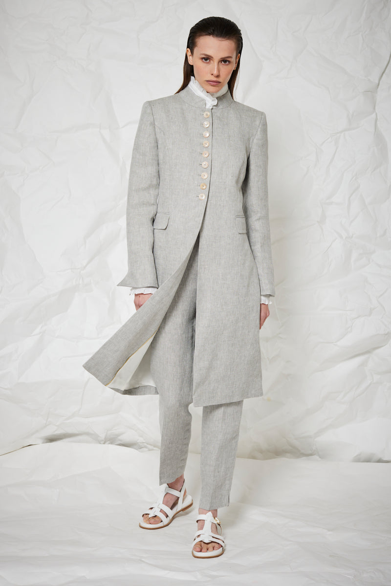 LINEN HERRINGBONE JACKET PRIMROSE - JACKETS - SCAPA FASHION - SCAPA OFFICIAL