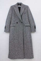 WOOL TWEED COAT LEYTON - COATS - SCAPA FASHION - SCAPA OFFICIAL