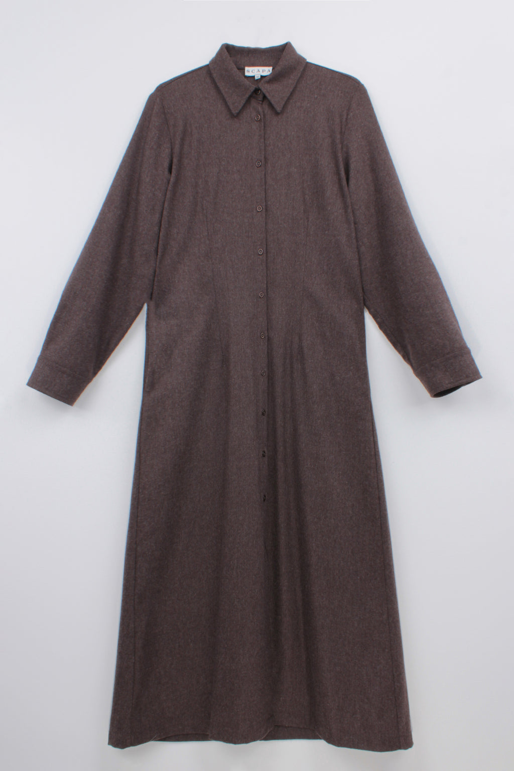 FLANNEL DRESS MADELINE - DRESSES - SCAPA FASHION - SCAPA OFFICIAL