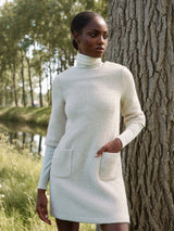 MERINO WOOL TURTLENECK PULL SAPHIRE - PULLS - SCAPA FASHION - SCAPA OFFICIAL