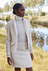 MERINO WOOL TURTLENECK PULL SAPHIRE - PULLS - SCAPA FASHION - SCAPA OFFICIAL