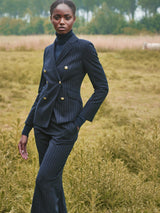 MERINO WOOL TURTLENECK PULL SAPHIRE - PULLS - SCAPA FASHION - SCAPA OFFICIAL