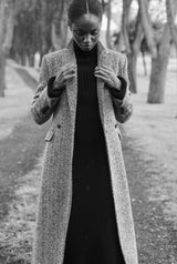 WOOL TWEED COAT LEYTON - COATS - SCAPA FASHION - SCAPA OFFICIAL